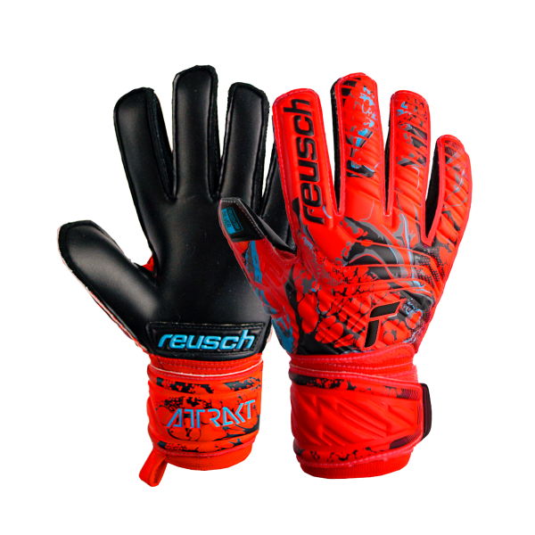 Reusch Attrakt Silver Junior 5372215 3333 black red 1